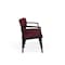 Lesro Wine/Mulberry (Red) Seat, 3 Seat Sofa, 64.5 W 24.5 L 32 H, Open House Solid Color Fabric Seat LS3101 - alternate 2